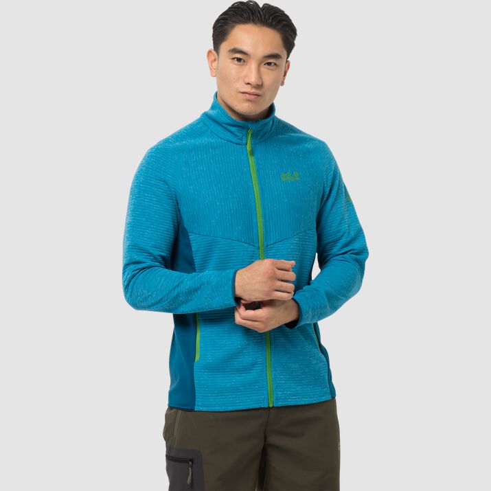 Chamarra Polar Jack Wolfskin Active Tongari Hombre Azules Mexico-6182914